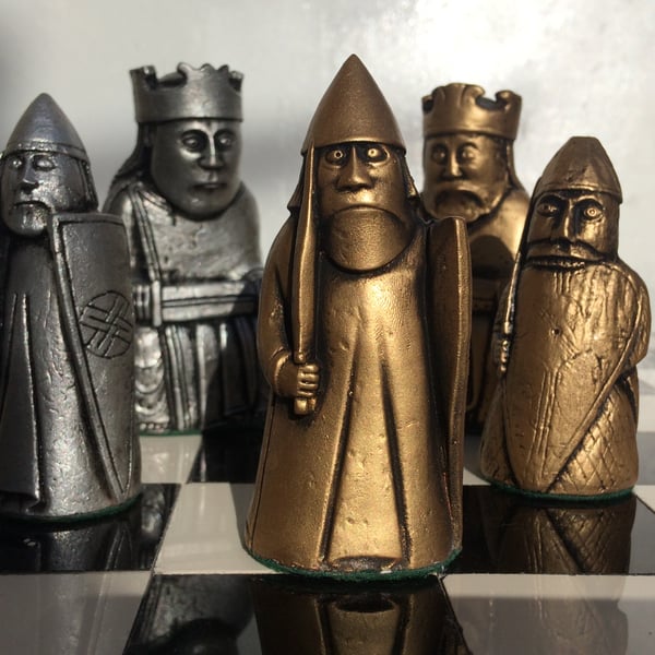 Beautiful Lewis Chess pieces - Lewis Chessmen Authentic Replica pieces