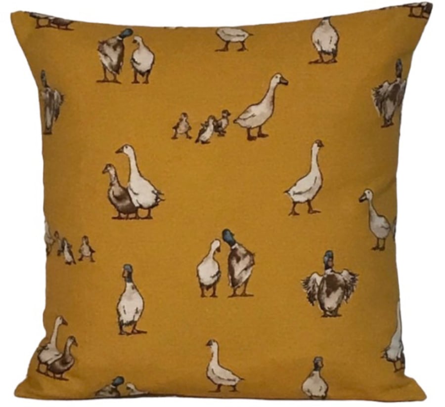 Duck & Geese Cushion Cover 12”x12”