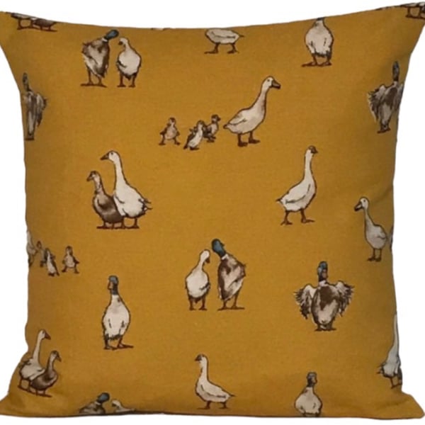 Duck & Geese Cushion Cover 12”x12”