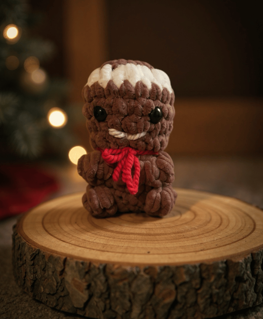 Crochet Christmas Gingerbread Man Ornament