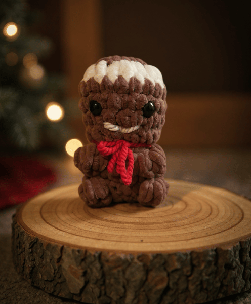 Crochet Christmas Gingerbread Man Ornament