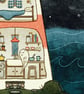 Haunted lighthouse, Ghosts of Summer, 90s nostalgia, A4 art print - Image 2