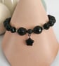 Black agate & stone beaded star bracelet  - Image 6