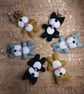 Dog Grey & White Felt Keyring - Bag Charm - Image 3