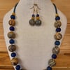 Handmade polymer clay necklace and earrings set