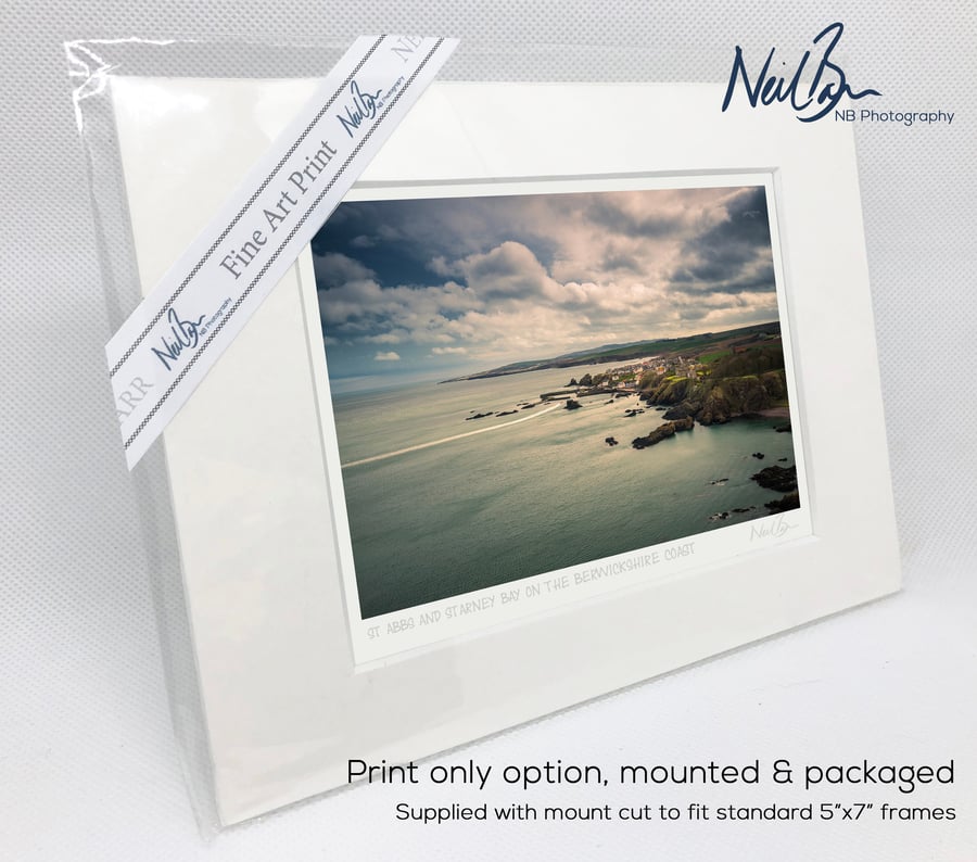 St Abbs & Starney Bay Berwickshire Scotland - A6 (7" x 5") Unframed Print