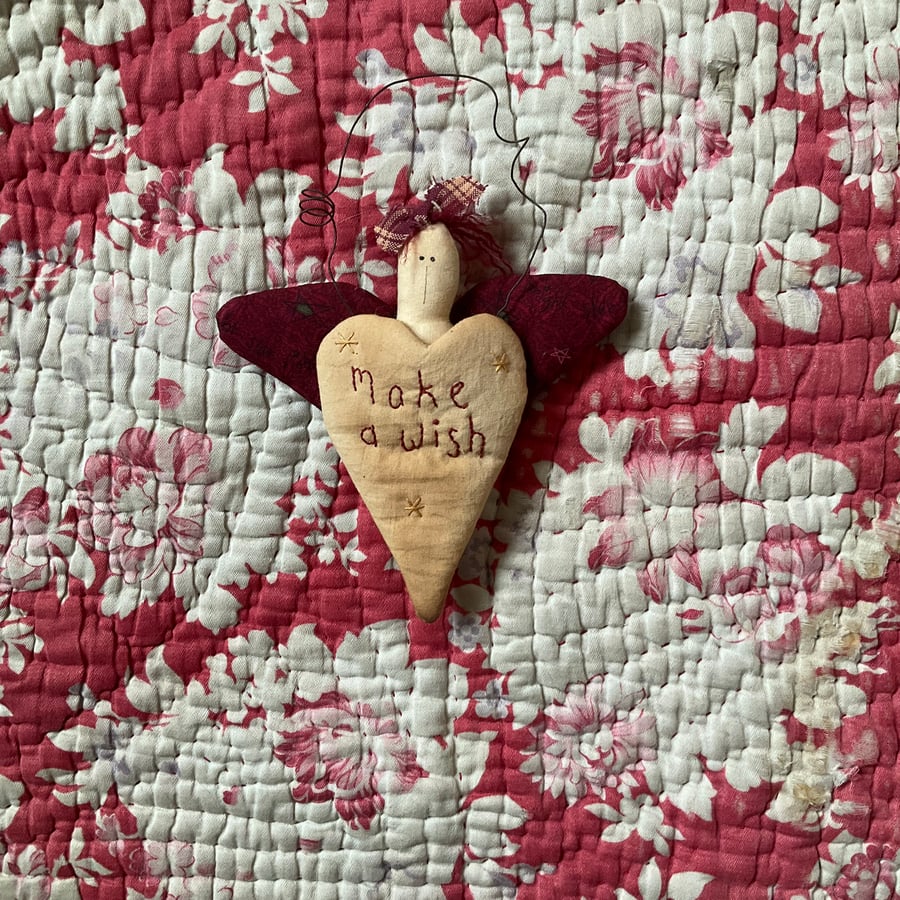 Homespun ‘Make a wish’ angel