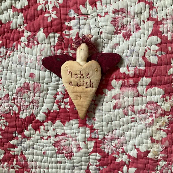 Homespun ‘Make a wish’ angel