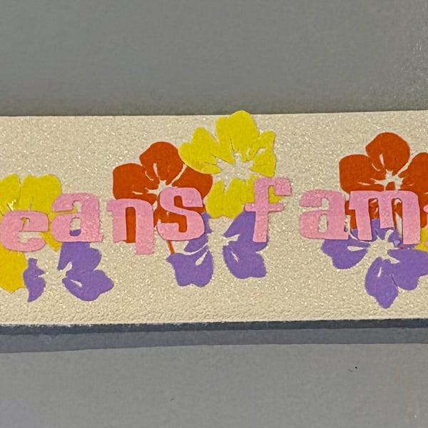 Lilo and Stitch Quote Faux Leather Key Fob