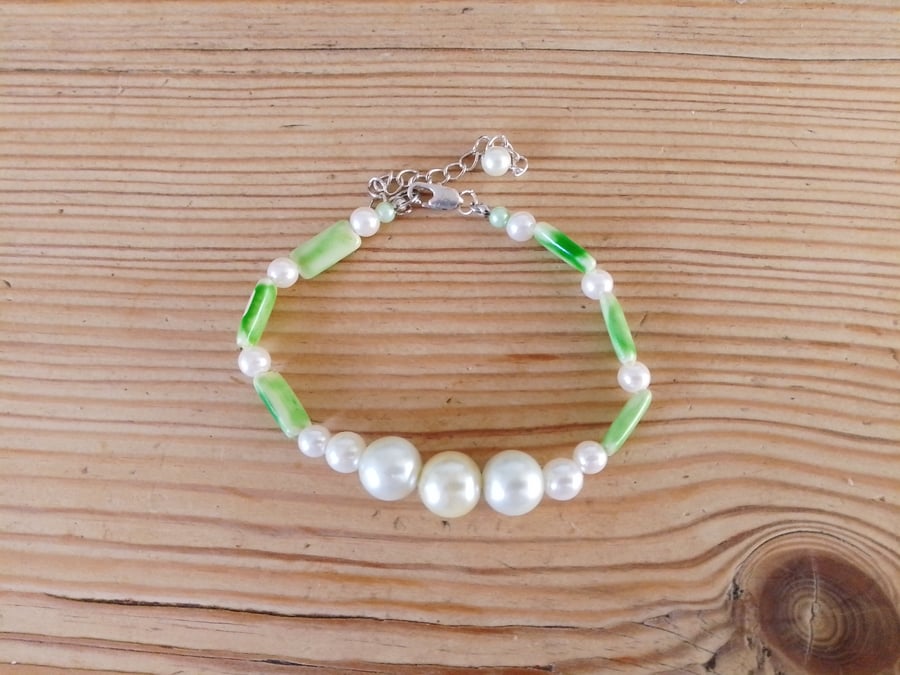 Handmade beaded bracelet.