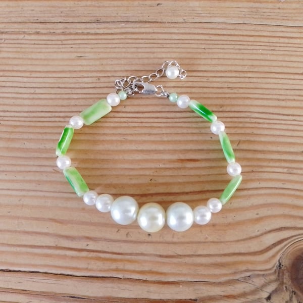 Handmade beaded bracelet.