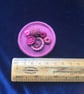 Dorset Button Medley Brooch, Mauve - Image 4