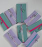 Hand made Faux Leather Zipper Pouch withElastic from The Garden Collection. - Image 1