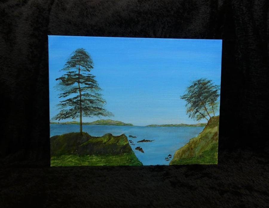 A Beautiful Landscape Acrylic Painting