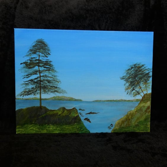 A Beautiful Landscape Acrylic Painting