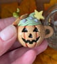 Tiny ceramic pumpkin magic potion decoration - Image 5