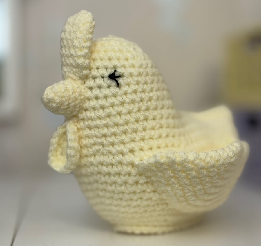 Handmade Crochet Easter Chick Chocolate Egg holder