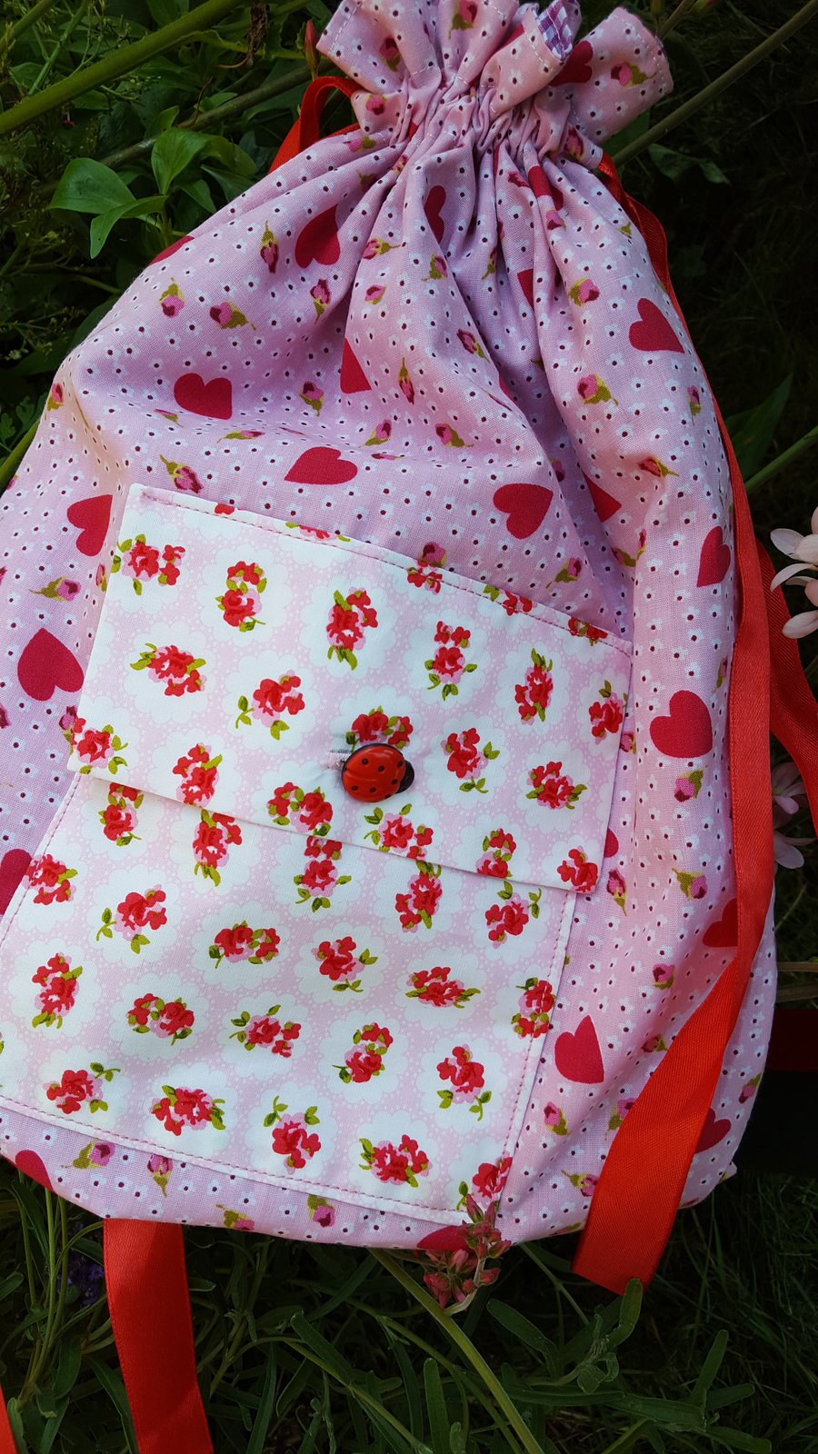 Hearts and flowers child's Backpack 