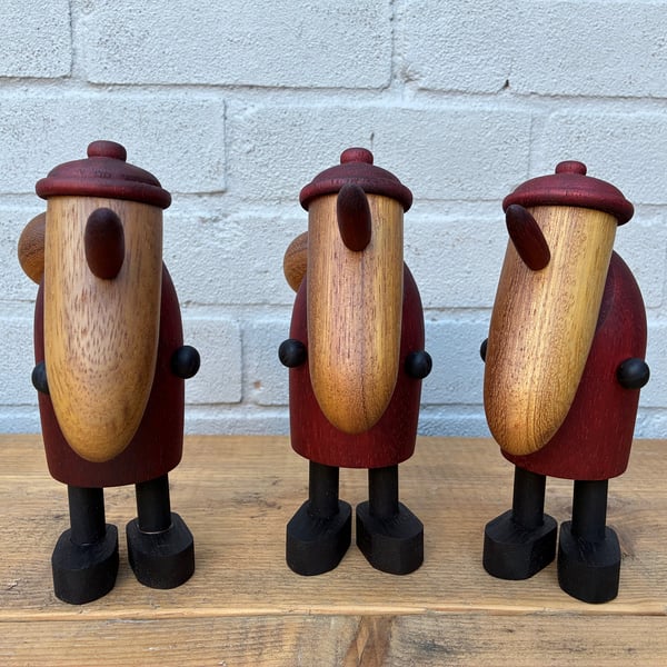 Handmade Wooden Santa