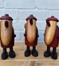 Handmade Wooden Santa - Image 1