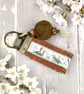 A Ribbon and Felt Keyring