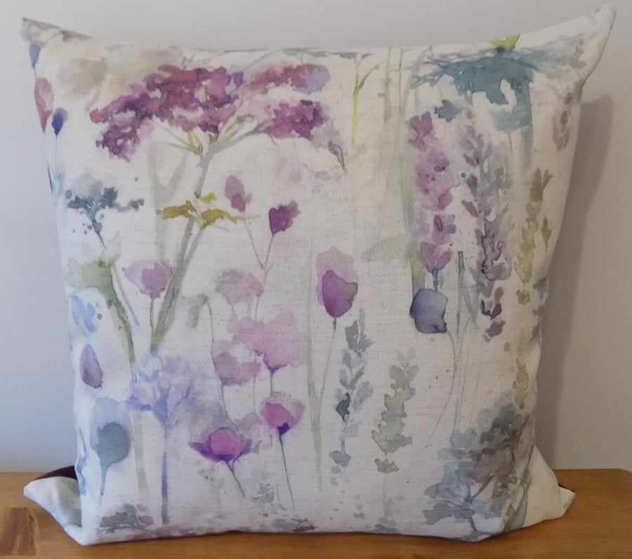 Voyage Maison Cushion Cover Floral 'Ilinizas' Cotton Linen Fabric 16" 18" Zip