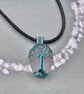 Scottish sea glass Tree of Life Pendant - Made in Scotland - unique handmade