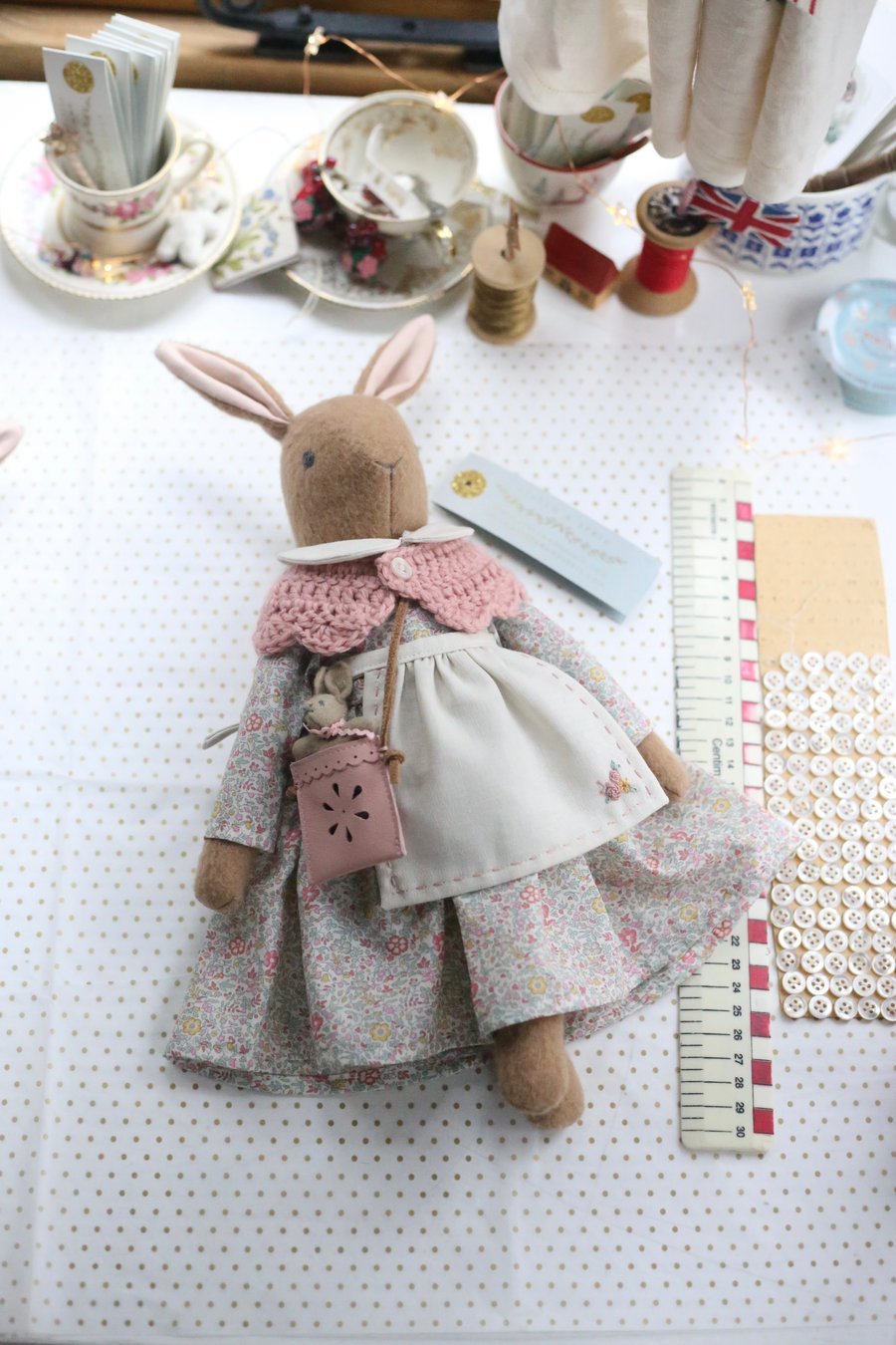 Reserved listing for Sarah S -  Heirloom Liberty Bunny Katie and Millie