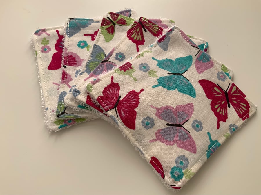Reusable Bamboo Towelling Cotton Face Wipes, Eco friendly, Washable, Make up pad