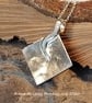 Fine Silver Pendant with Mineral Accents - Image 5