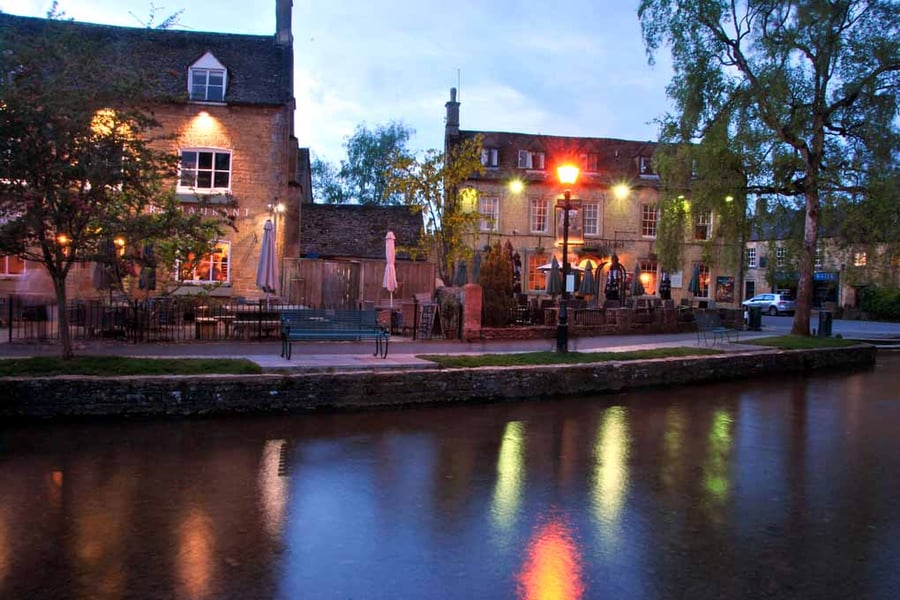 Old Manse Hotel Bourton On The Water Cotswolds Photograph Print