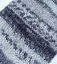 Hand-cranked Knitted Ribbed Wool Socks Size 8 to 9 - Image 4