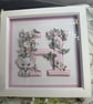 Handmade 3D Custom Letter "H" Wall Decor, Shadow Box Nursery Gift