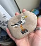 Seagull Herring Gull  Hand painted and varnished paper weight stone  - Image 2