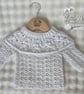 Handmade Crochet Baby Jumper – 0–6 Months - Image 1