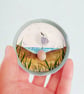 Handmade Seagull Fridge Magnet, Mini Sea Glass Watercolour Sustainable Art - Image 8