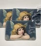 CHRISTMAS GIFT TAGS ( set of 3) ' Angel Child'. Vintage-style..ready to ship.. - Image 2