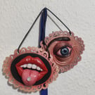 Mouth and eye 