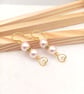 Pearl Earrings - Love Heart Pearl Drop Earrings - Choice of Colours - Image 3