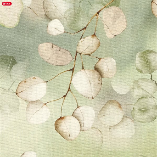 Honesty Tablecloth   OVAL 160 x 140cm Green Cotton