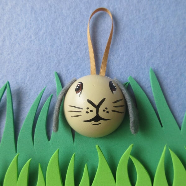 Lop Eared Bunny Rabbit Hanging Decoration Pet Bauble for Christmas Easter etc