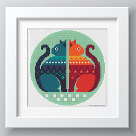 010F - Gemini - Horoscope - Zodiac Series - Cross Stitch Pattern