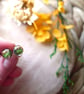 Tiny Real Pressed Flowers in Resin Stud Earrings - Hypoallergenic - Image 5