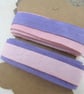 Brazilwood Logwood Natural Dye Pink Purple Cotton Ribbon Tape - Image 2