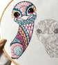Embroidery Kit - Ostrich Embroidery Kit, Hand Embroidery - Image 3