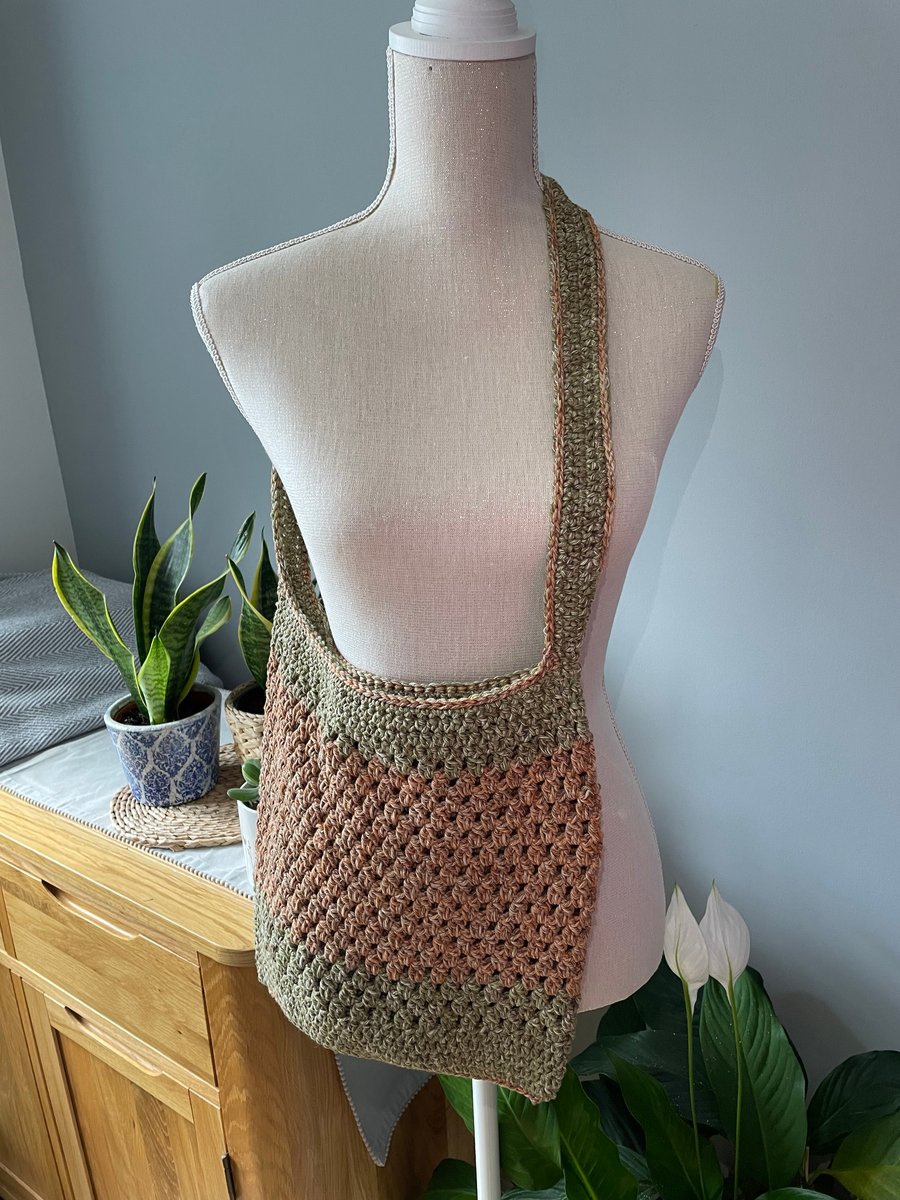 Hand made crochet tote bag