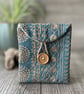 Embroidered Button Purse Pouch  - Image 3