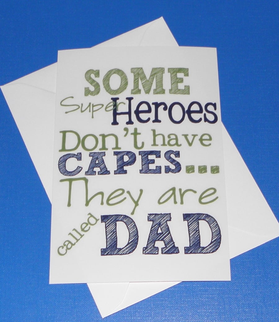 Some Dads Are Superheroes Card