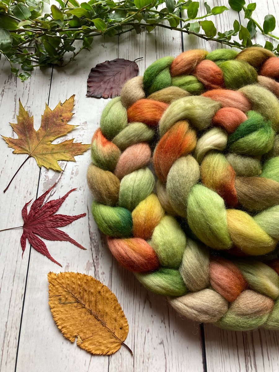 Falkland Spinning fibre 100g Autumn Leaves