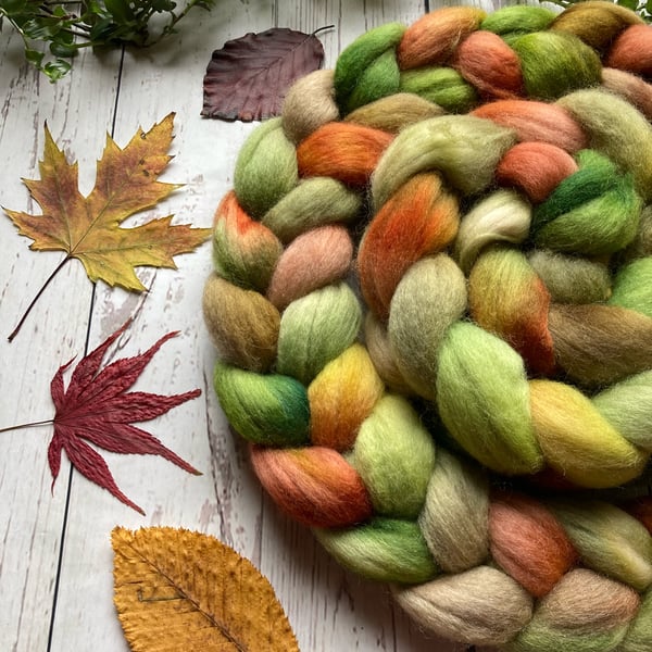 Falkland Spinning fibre 100g Autumn Leaves